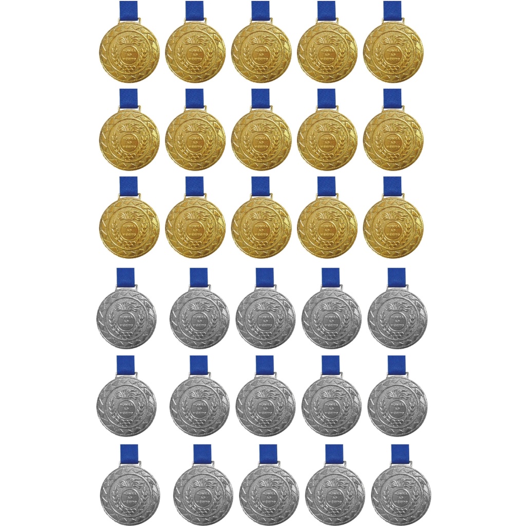 Kit C/15 Medalhas de Ouro + 15 Medalhas de Prata M43 Crespar