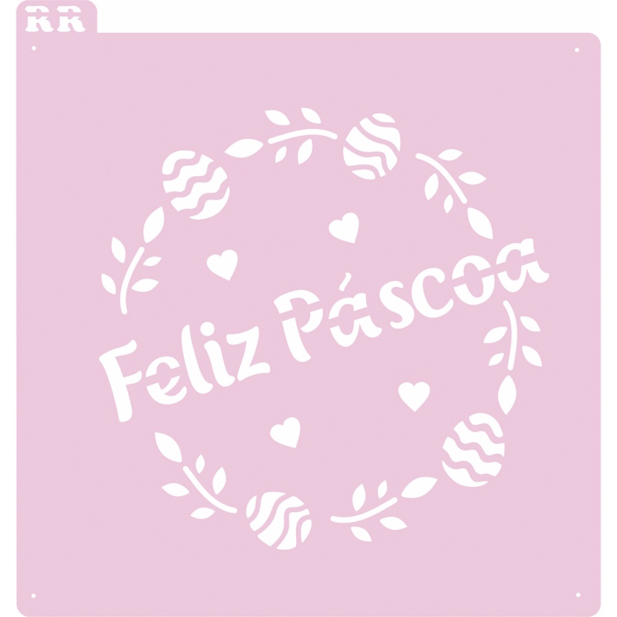 Stencil Feliz Páscoa - Ref. 4049 - 1 unidade - RR CORTADORES - Rizzo em Oferta na Shopee