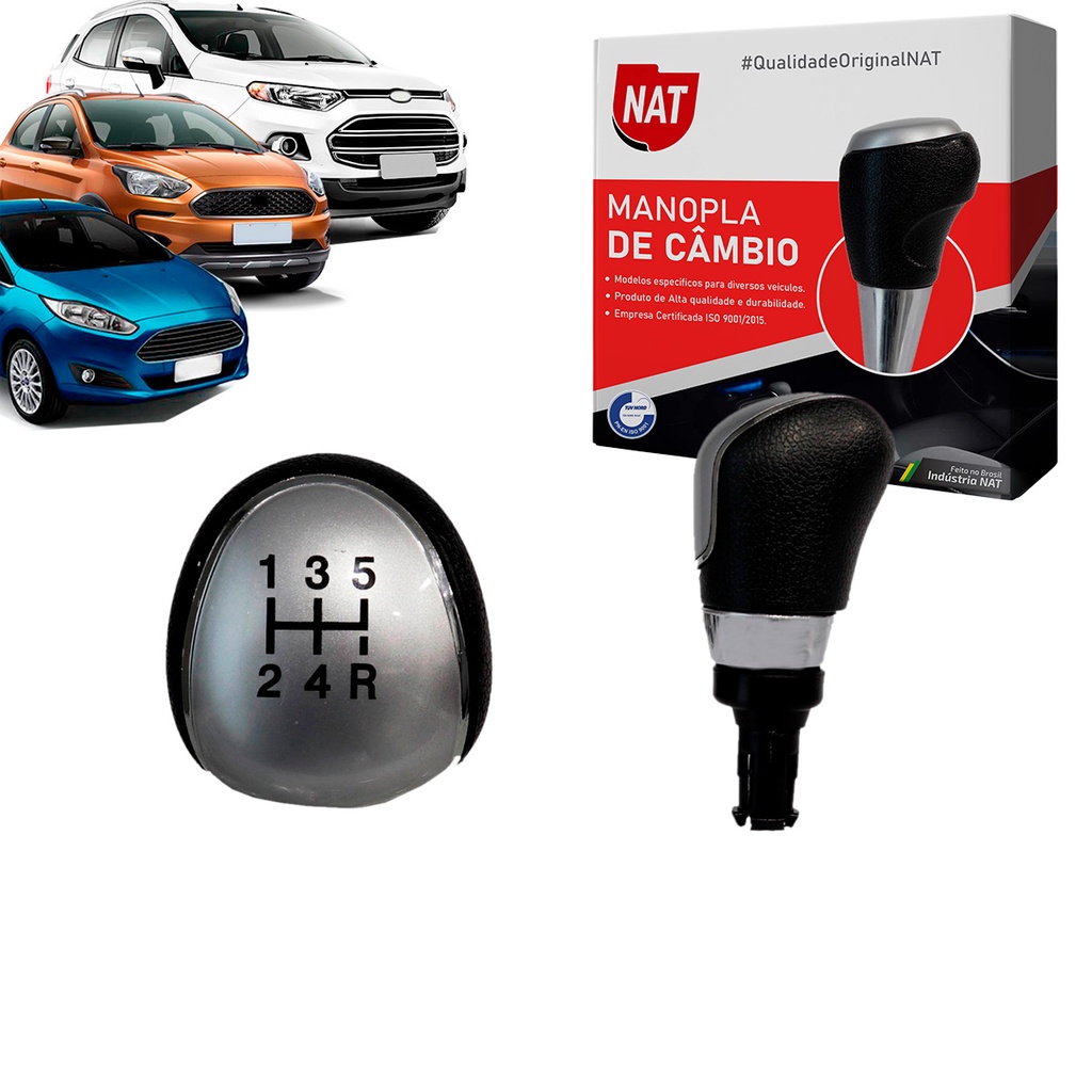 Manopla de Câmbio New Fiesta 2013 Até 2019 Ecosport 2013 Até 2020 Novo Ká 2015 Até 2020 C/ 5 Marchas em Oferta na Shopee