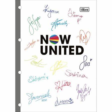 Refil De Bloco De Fichário Now United 80 Folhas Tilibra