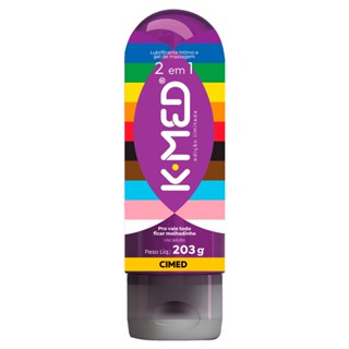 Gel Lubrificante Íntimo K-Med 2 em 1 LGBTQI+ com 203g