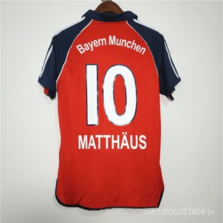 00-01 Bayern Munich MATTHAUS EFFENBERG T-shirt personalizado de alta qualidade para casa Retro Football Jersey