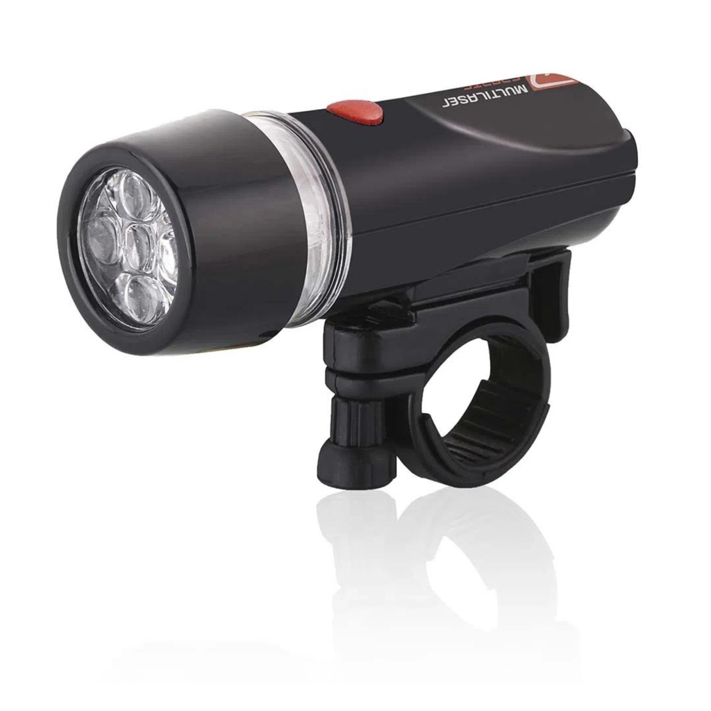 Farol de LED Dianteiro para Bike com suporte, resistente à água, ilumina até 15 metros BI004 - ATRIO em Oferta na Shopee