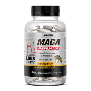 Maca Peruana 1500Mg Health Labs com 120 Cápsulas