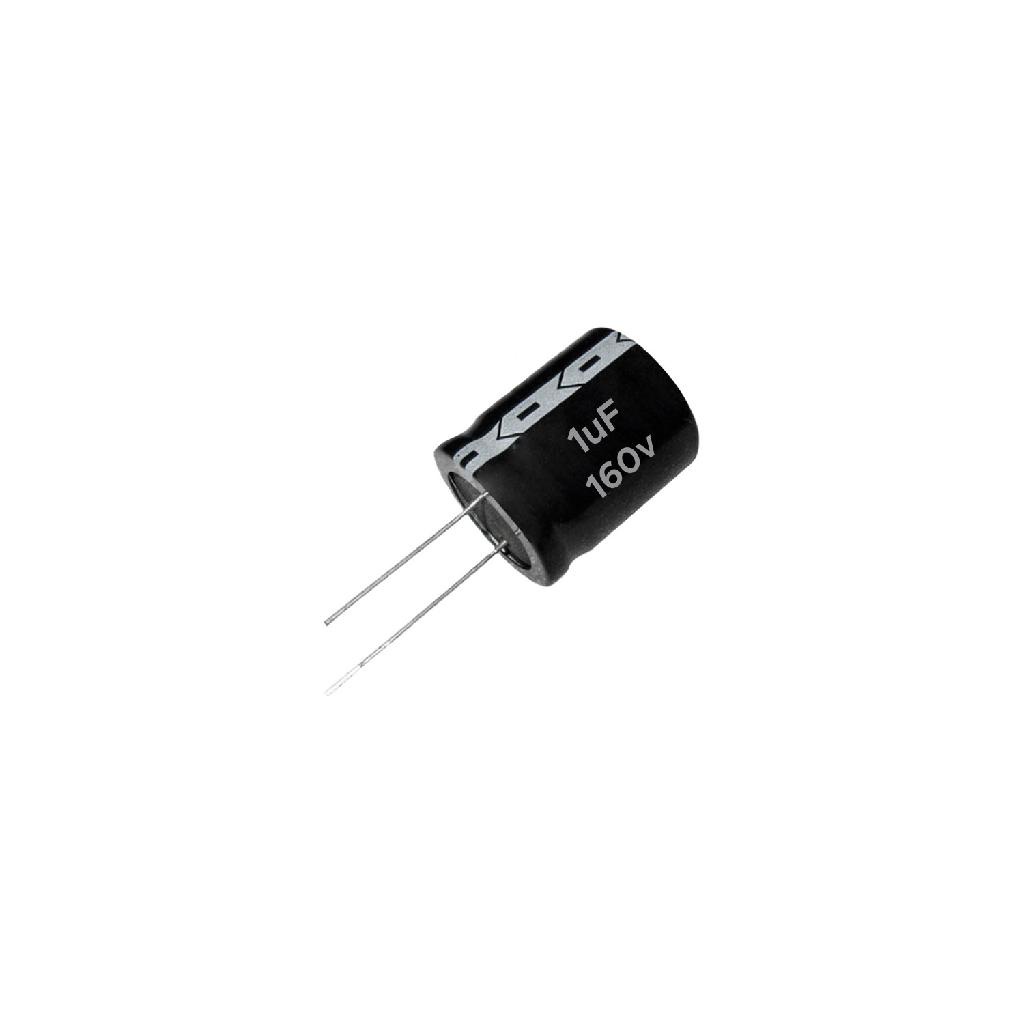50x Capacitor Eletrolítico 1uf x 160v 85º - Alta Qualidade