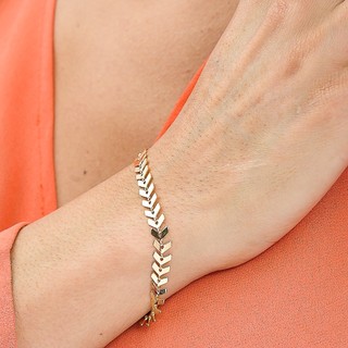Pulseira Escama De Peixe banhada a ouro 18k Durabilidade 3 meses em Oferta na Shopee
