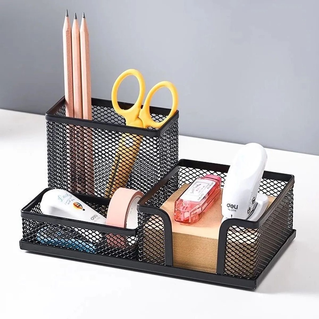 Porta Caneta Porta Objeto Organizador Para Mesa de Metal Aramado para Escritório e Papelaria