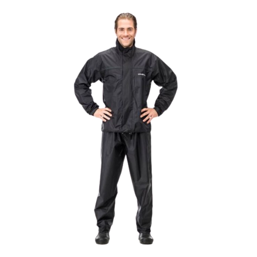Capa de Chuva Impermeável Motoqueiro Motoboy Pantaneiro Com Gola Material Nylon Alta Qualidade Masculina Feminina Refletivo