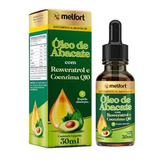 Óleo de abacate com Resveratrol e Coenzima Q10 30ml