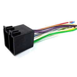 Chicote Plug Rádio Automotivo Conector Iso Kit 16 Vias Macho