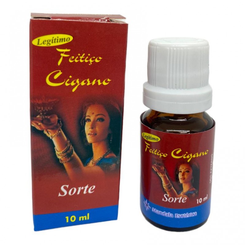 Legítimo Óleo Corporal Extrato Feitiço Cigano da Sorte 10 ml