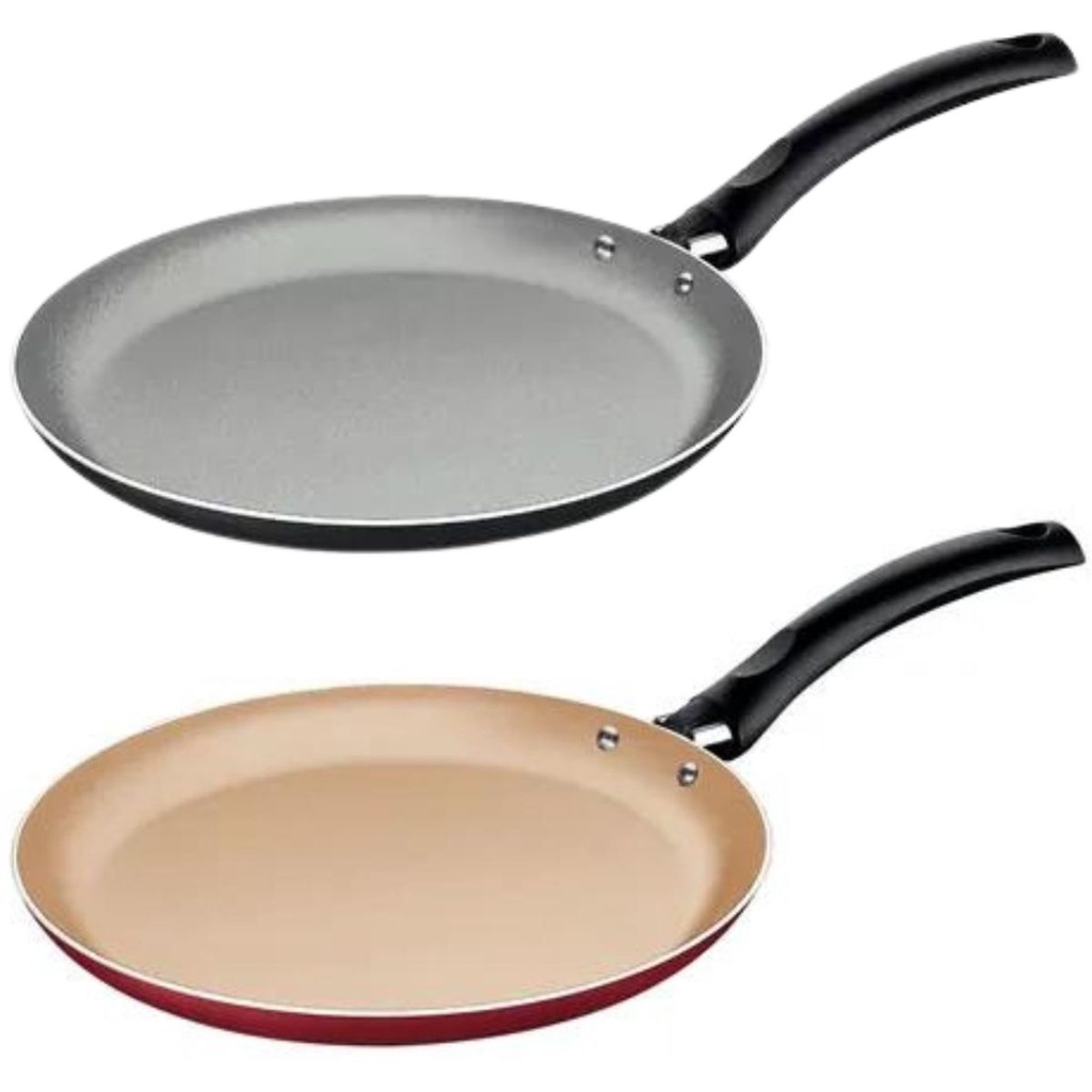 Kit 2 Frigideiras Panquequeira 22cm Tramontina Turin Starflon Antiaderente tapioca omelete não gruda