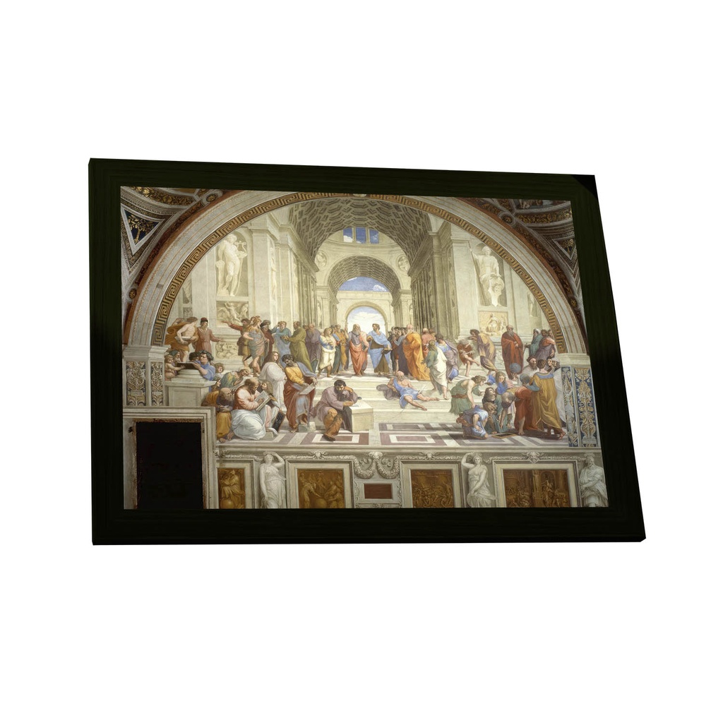 Quadro Decorativo Escola De Atenas Rafael Filosofia Grécia Platão Sócrates Decoração Poster