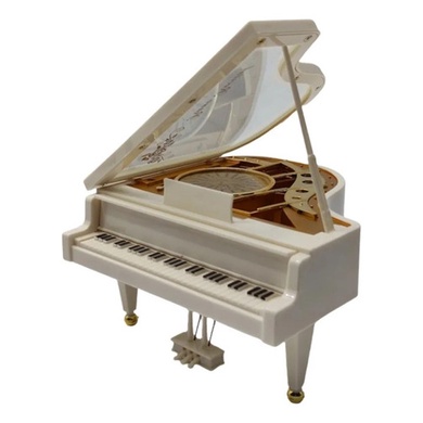 Mini Piano Com Bailarina Caixinha De Música Decorativa