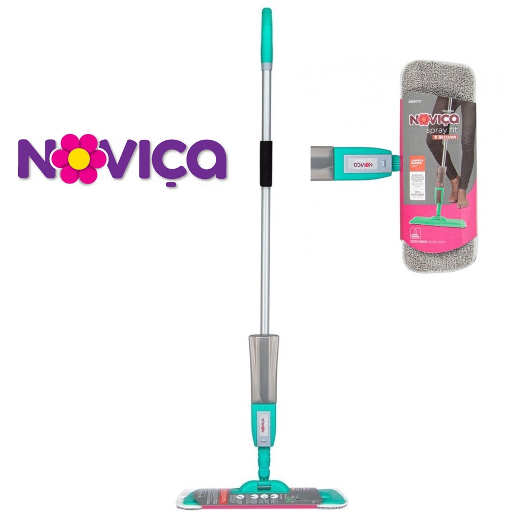Mop Spray Fit Limpeza Rápida Rodo Vassoura Microfibra Bettanin Noviça BT1712 em Oferta na Shopee
