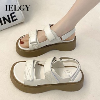 IELGY Sandálias Esportivas Estilo Coreano Para Estudantes Do Sexo Feminino , Elegantes E Casuais , Novos Planos De Velcro De Sola Grossa