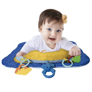 Tapetinho Ginásio Infantil Com Almofada Azul em Oferta na Shopee
