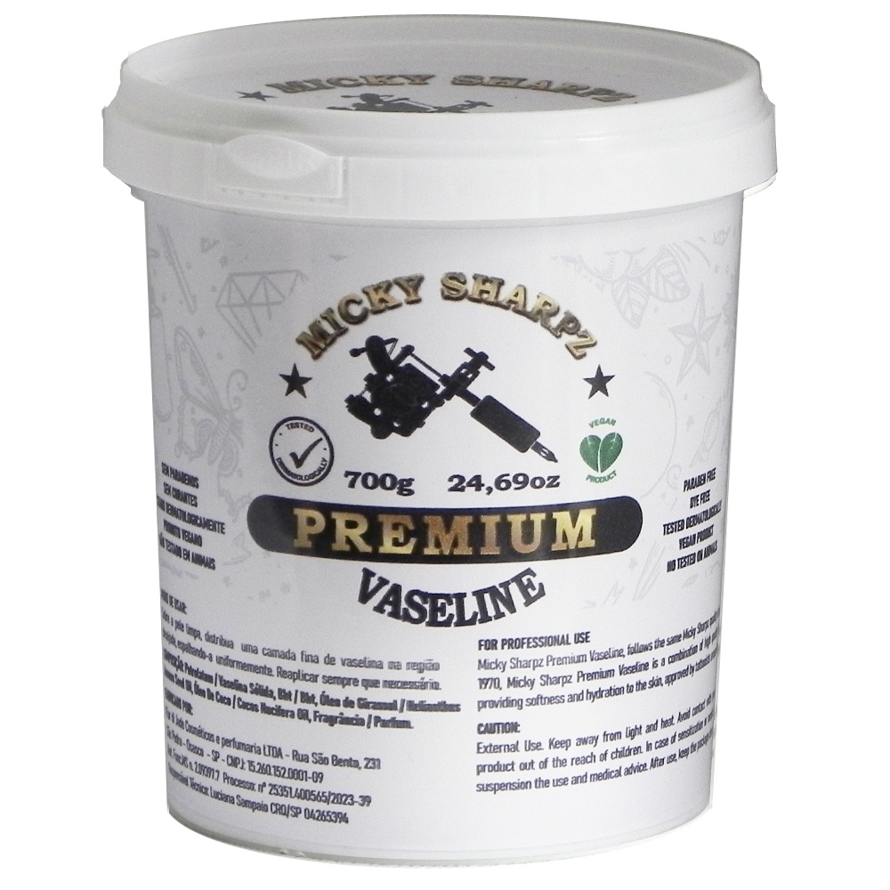 Vaselina Tattoo - Premium Vaseline - Micky Sharpz - 700g em Oferta na Shopee