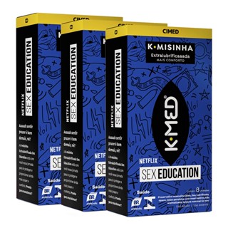 Kit com 3 K-Med K-Misinha Tradicional Sex Education 8 unidad