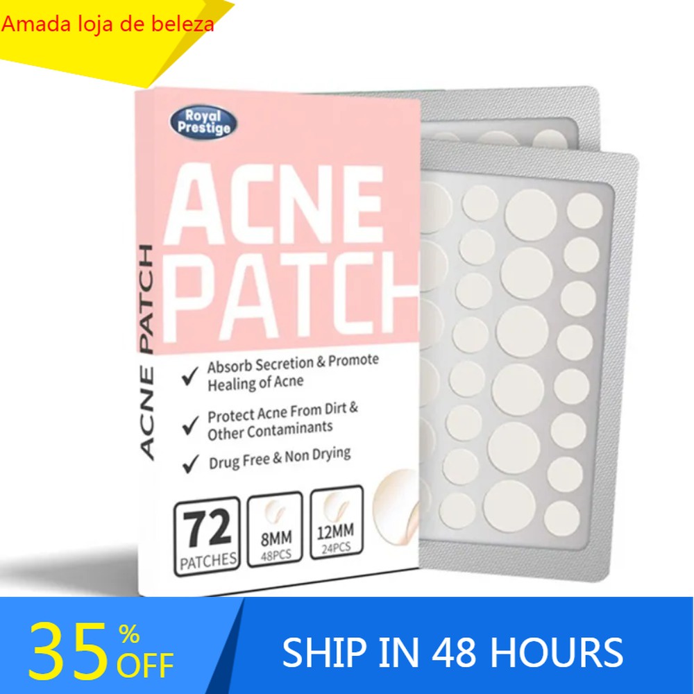 72/144Pcs Adesivos De Acne Invisível Remoção De Borbulhas Anti-Hidrocolóides Pontos De Marcas De Reparo De À Prova D'água