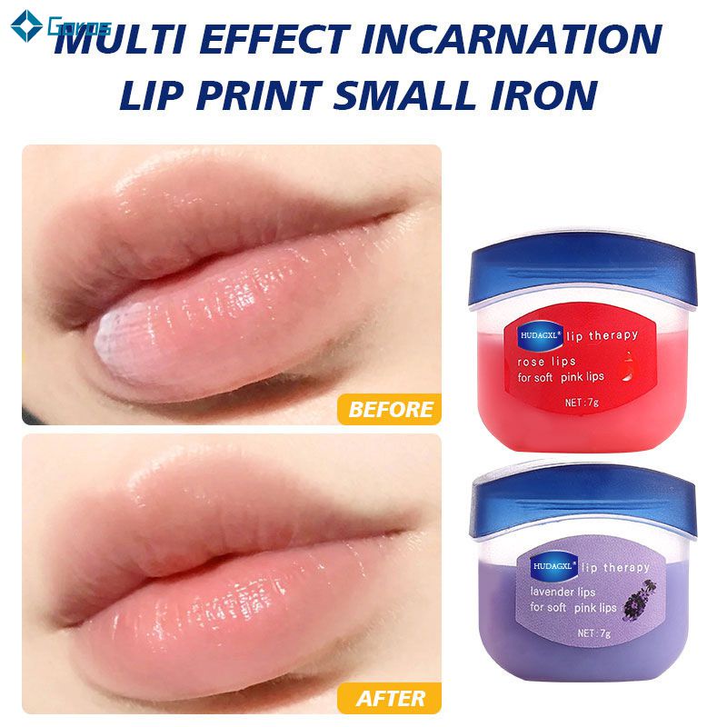 Bálsamo labial hidratante Bálsamo labial esfoliante Produtos para cuidados com a pele Bálsamo labial floral e frutado Máscara labial Cuidados labiais Bálsamo labial para estudantes Bálsamo labial vaselina 7g ❤Beauty Junction