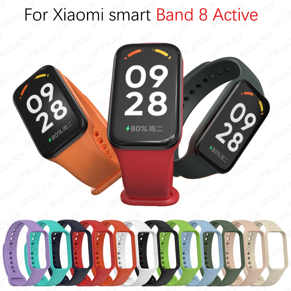 Pulseira SmartWatch De Silicone Para Xiaomi smart band 8 Active Mi Soprt