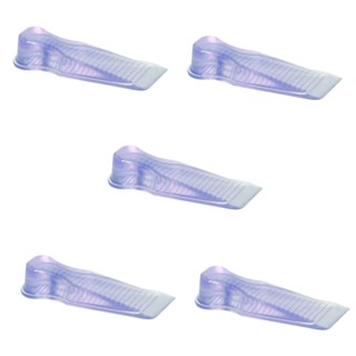 5 Trava Calço Cunha Transparente Prendedor Aparador Para Porta em PVC (macio como silicone)