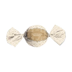 Papel Trufa 14,5x15,5cm - Gostosura Chocolate Branco - 100 unidades - Cromus - Rizzo