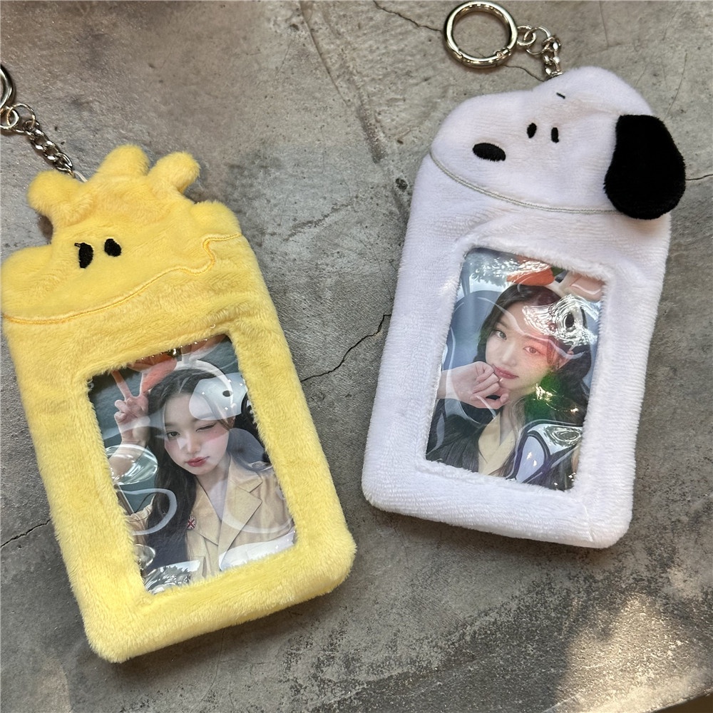 Porta-Cartões Snoopy Plush 3 Polegadas Foto Goo Cartão Love Bean Pequeno Estudante Pingente De Refeição em Oferta na Shopee