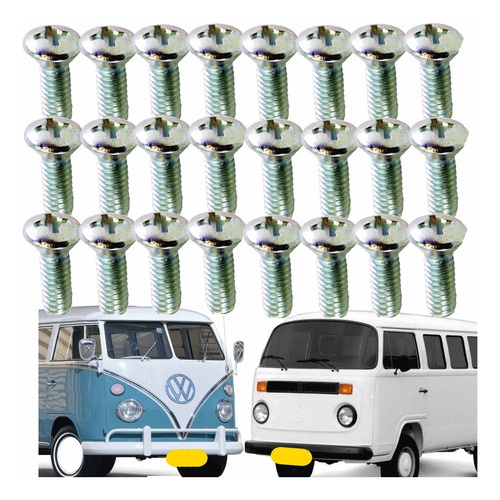 Kit C/ 24 Parafusos Dobradicas Portas Kombi Fusca Brasilia em Oferta na Shopee