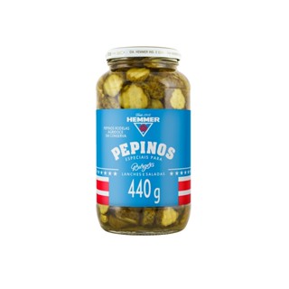 Pepinos em Rodelas Agridoce Para Burgers 440g Hemmer