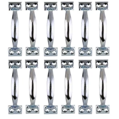 Kit 12 Puxador para Móveis Grande 5 Polegadas Armários Portas Moderno e Resistente - Starfer