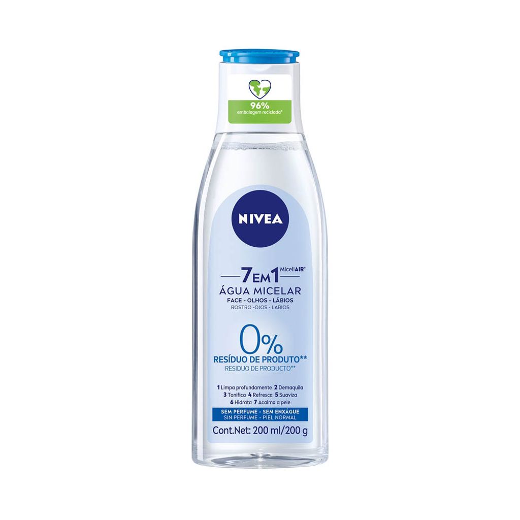 Água Micelar Nivea Solução de Limpeza 7 em 1 200ml