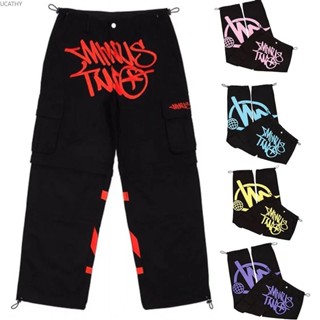 Menos Duas Calças De Carga Y2k Casuais Baggy Streetwear Ginástica Esportiva Jeans Homem Vestuário Suor Pantalones Minustwo