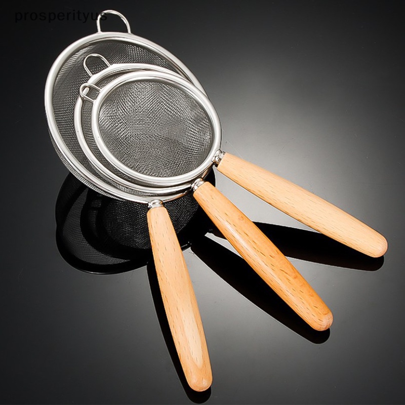 [prosperityus] Manusear Coador De Aço Inoxidável Pequeno Malha Fina Filtro Multi-Funções Peneira De Farinha De Cozinha [BR] em Oferta na Shopee