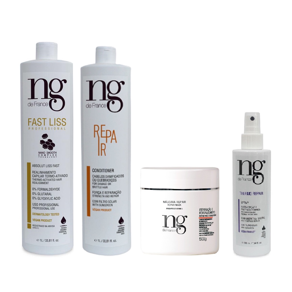 Ng De France Fast Liss + Thermo + Co. Repair+ Máscara Repair