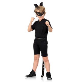 Fantasia Cat Noir Preto Luxo Infantil - Miraculous Original
