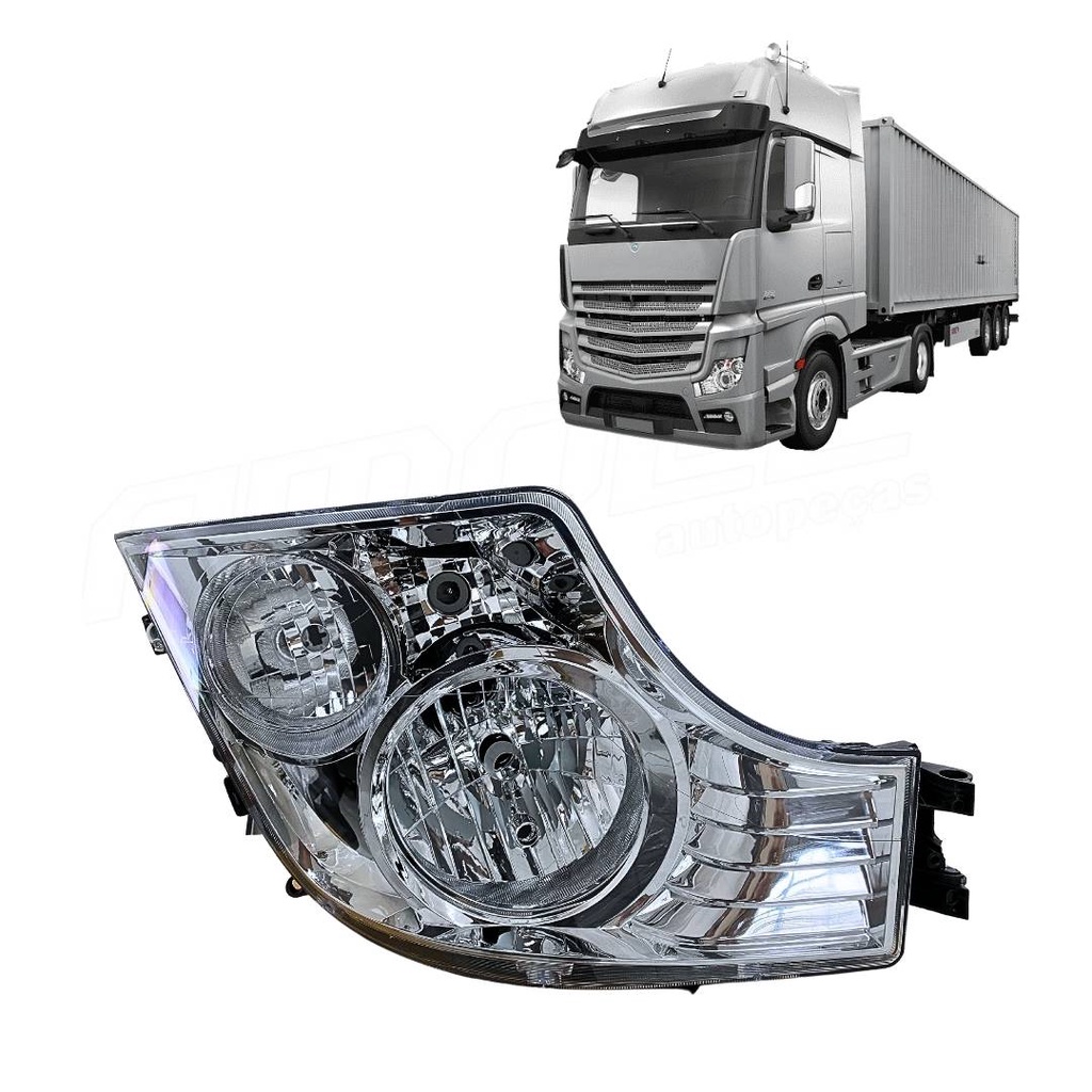 Farol Compatível MB Mercedes Actros MP4 Após 2020 Direito