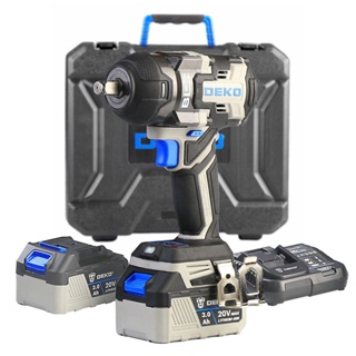 Chave Impacto Brushless High Torque 1/2 Pol 800Nm 81,5kgf 20V 2 Baterias 3Ah e Maleta DEKO em Oferta na Shopee