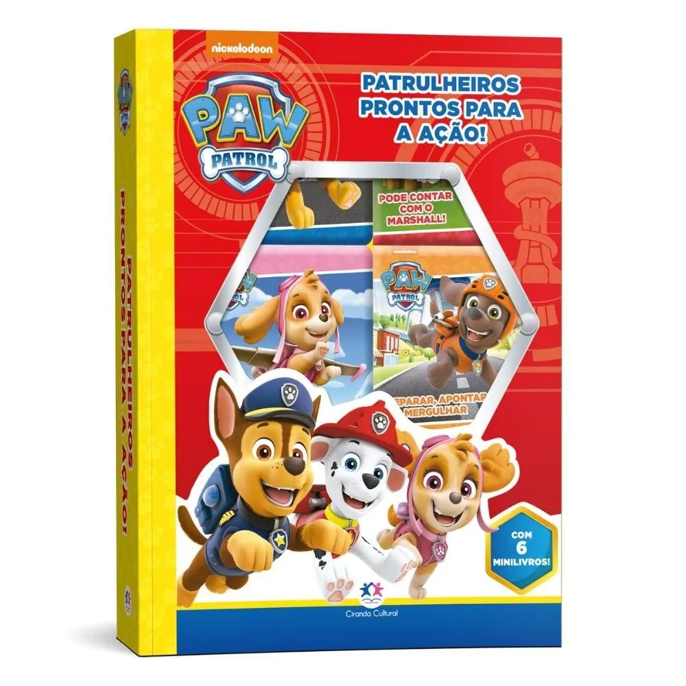 Box Patrulha Canina - COM 6 MINILIVROS CARTONADOS
