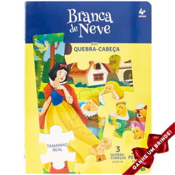 Livro Clássicos em Quebra-Cabeças: Branca de Neve SBN Crianças Filhos Infantil