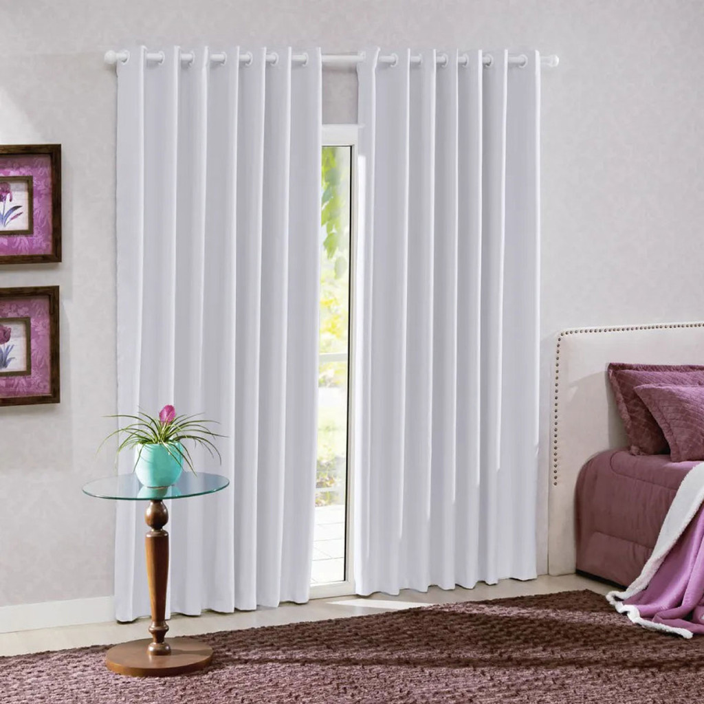 Cortina Bella Janela Corta Luz Tecido Liso: Onde Comprar | BuscaProdutos