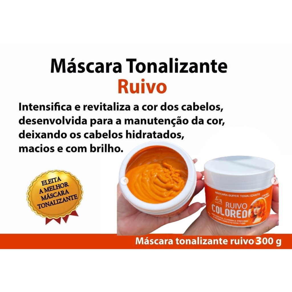 Máscara tonalizante -  S/ Amônia Ruivo- Eleita a melhor máscara Tonalizante- Pronta entrega...