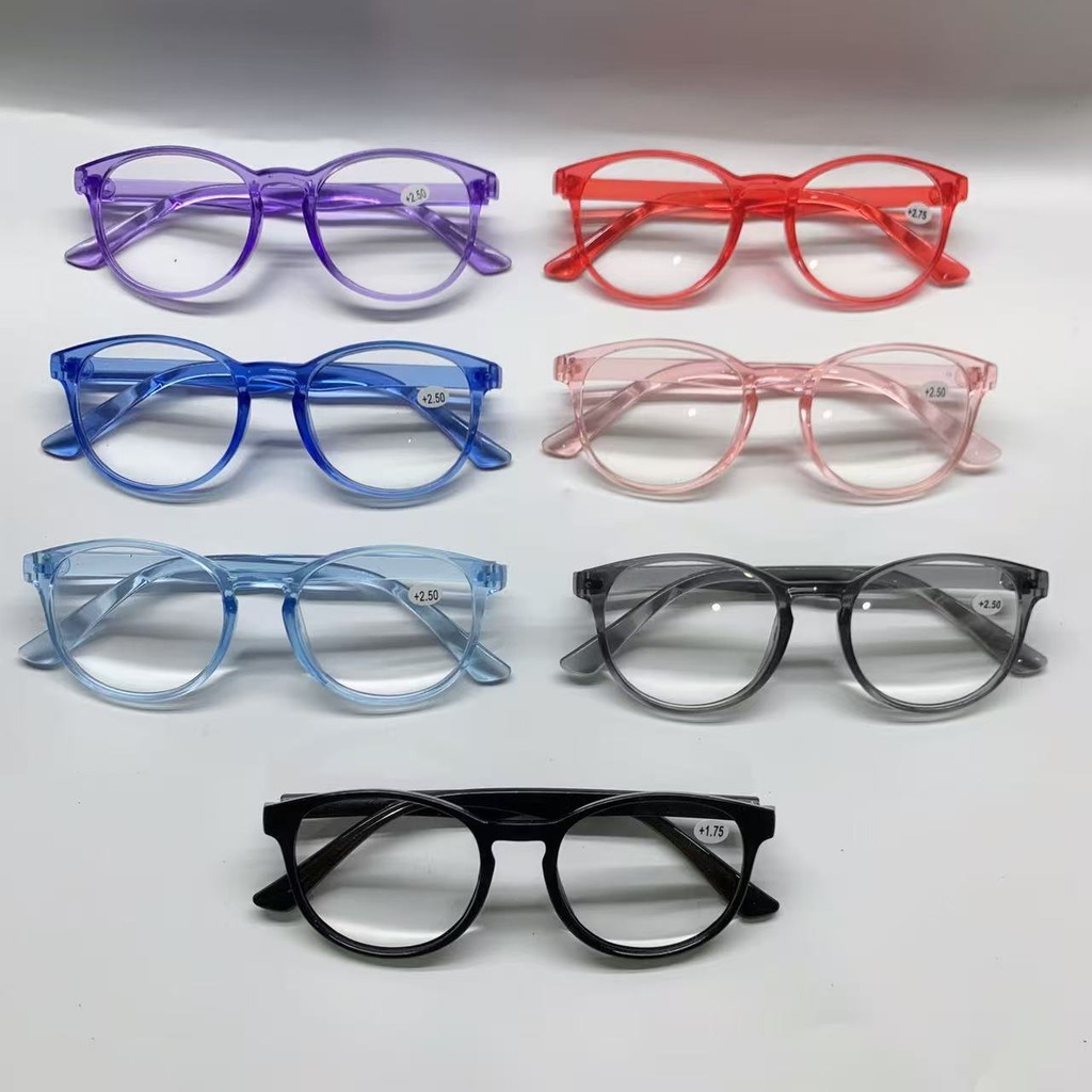 Óculos de leitura com grau pra perto redondo masculino feminino unisex +1,00 até +4,00