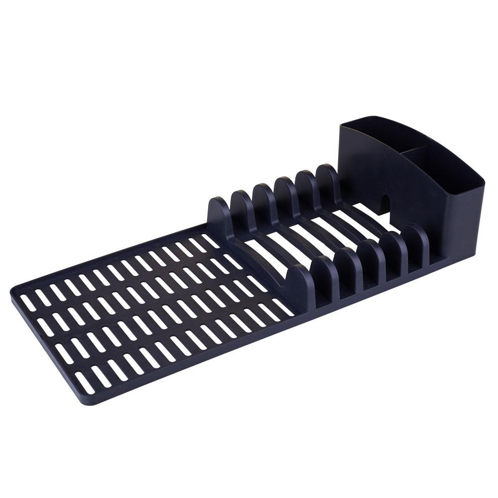 Detalhes do Escorredor Slim 6 Pratos 182 Dasplast Preto