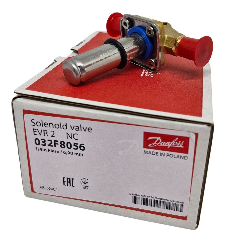 Válvula Solenoide Danfoss EVR2 1/4 R M24 032F8056
