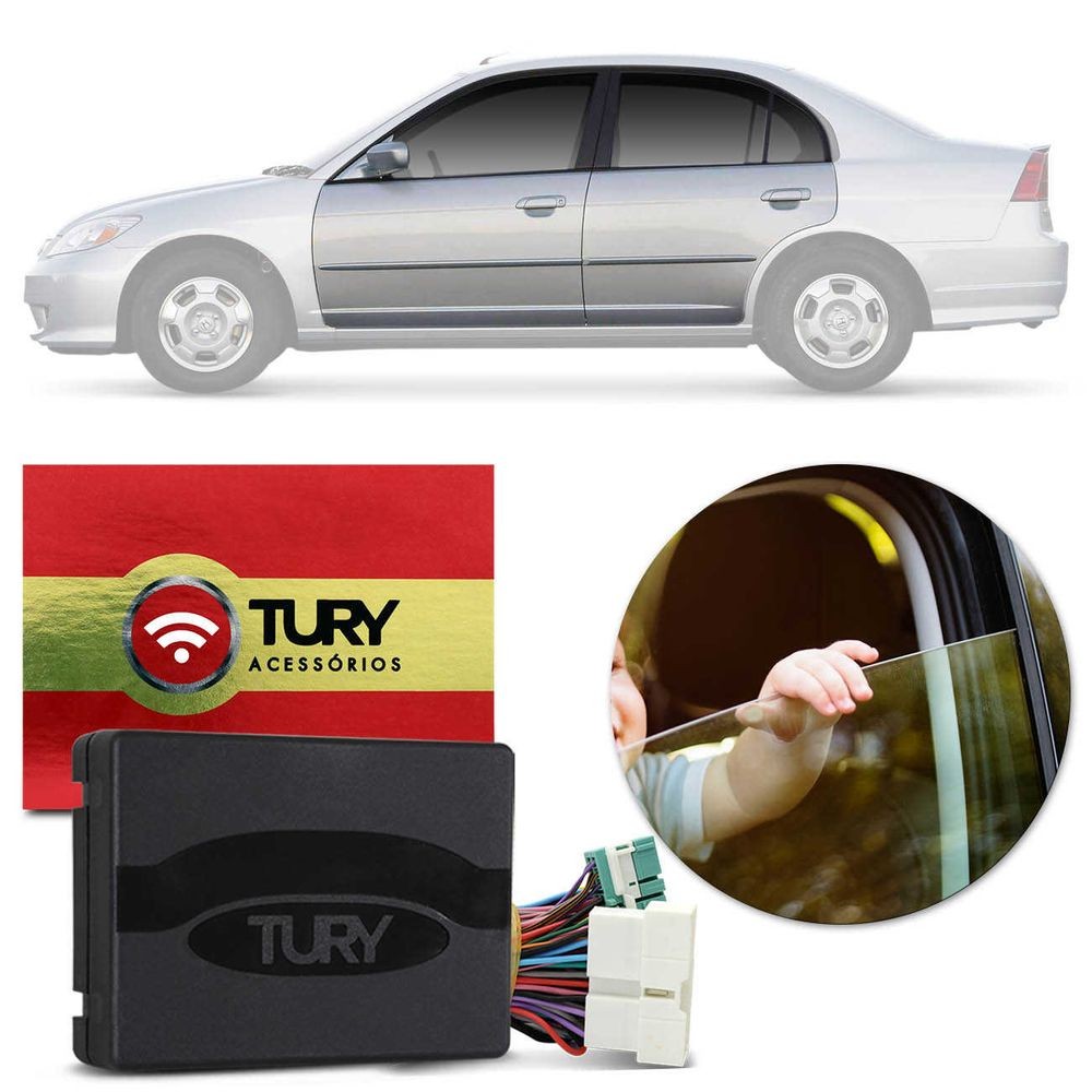 Modulo de Vidro Tury Honda Fit/Civic PRO4.8DP em Oferta na Shopee