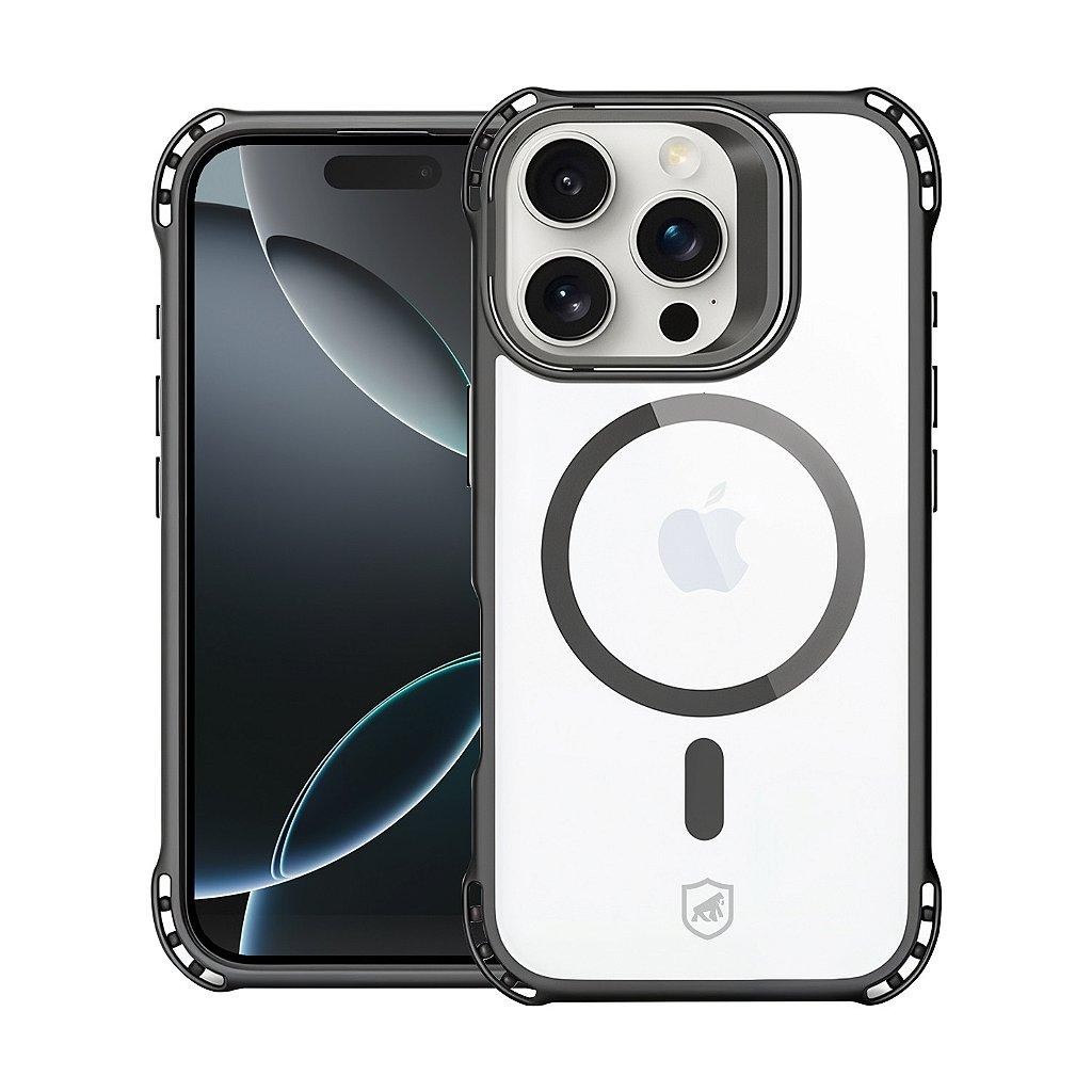 Capa Case Capinha AirBag MagSafe para iPhone 16 Pro Preta - Proteção Reforçada - Gshield