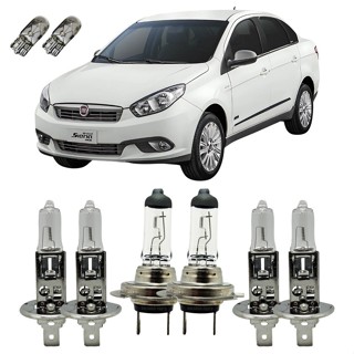 Kit Lâmpadas Originais 3200K Gran Siena Alto Baixo Milha T10 em Oferta na Shopee