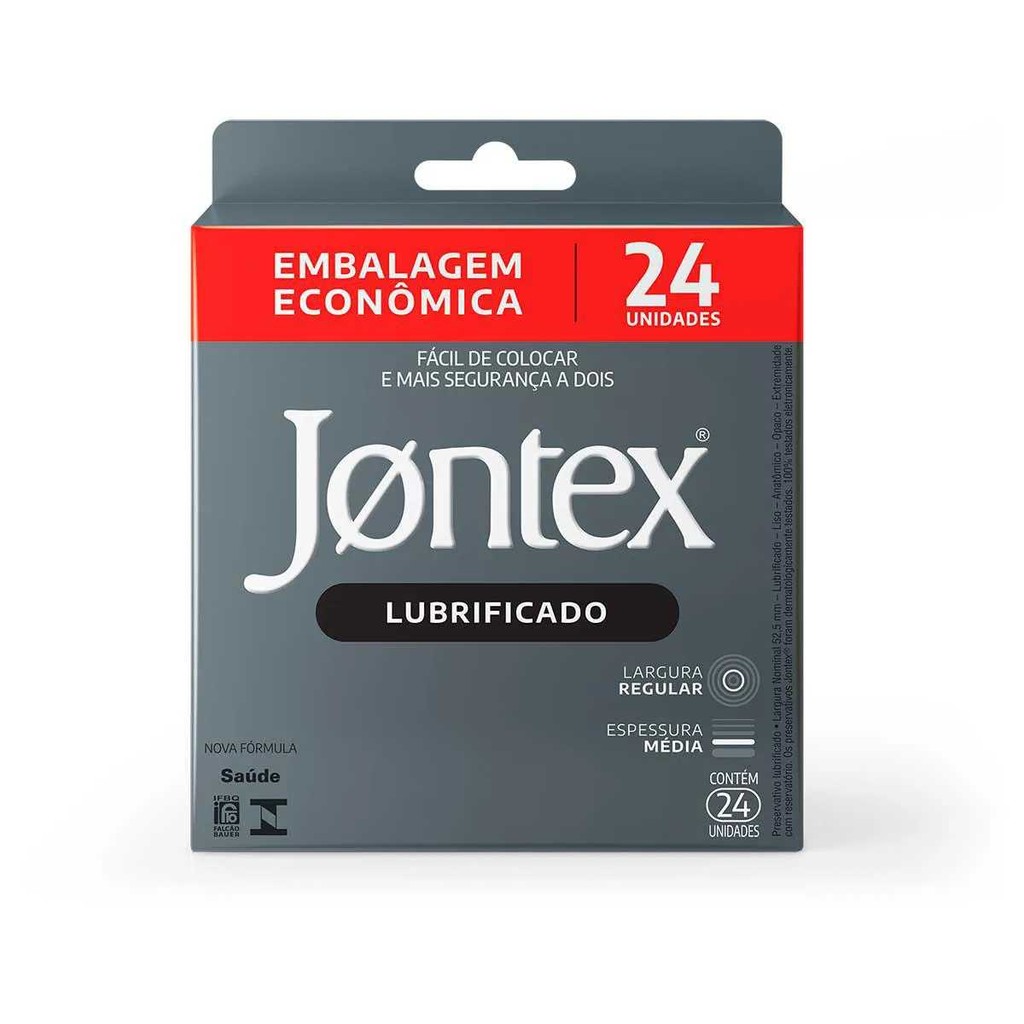 Preservativo Camisinha Jontex Lubrificado 24 Unidades Caixa em Oferta na Shopee